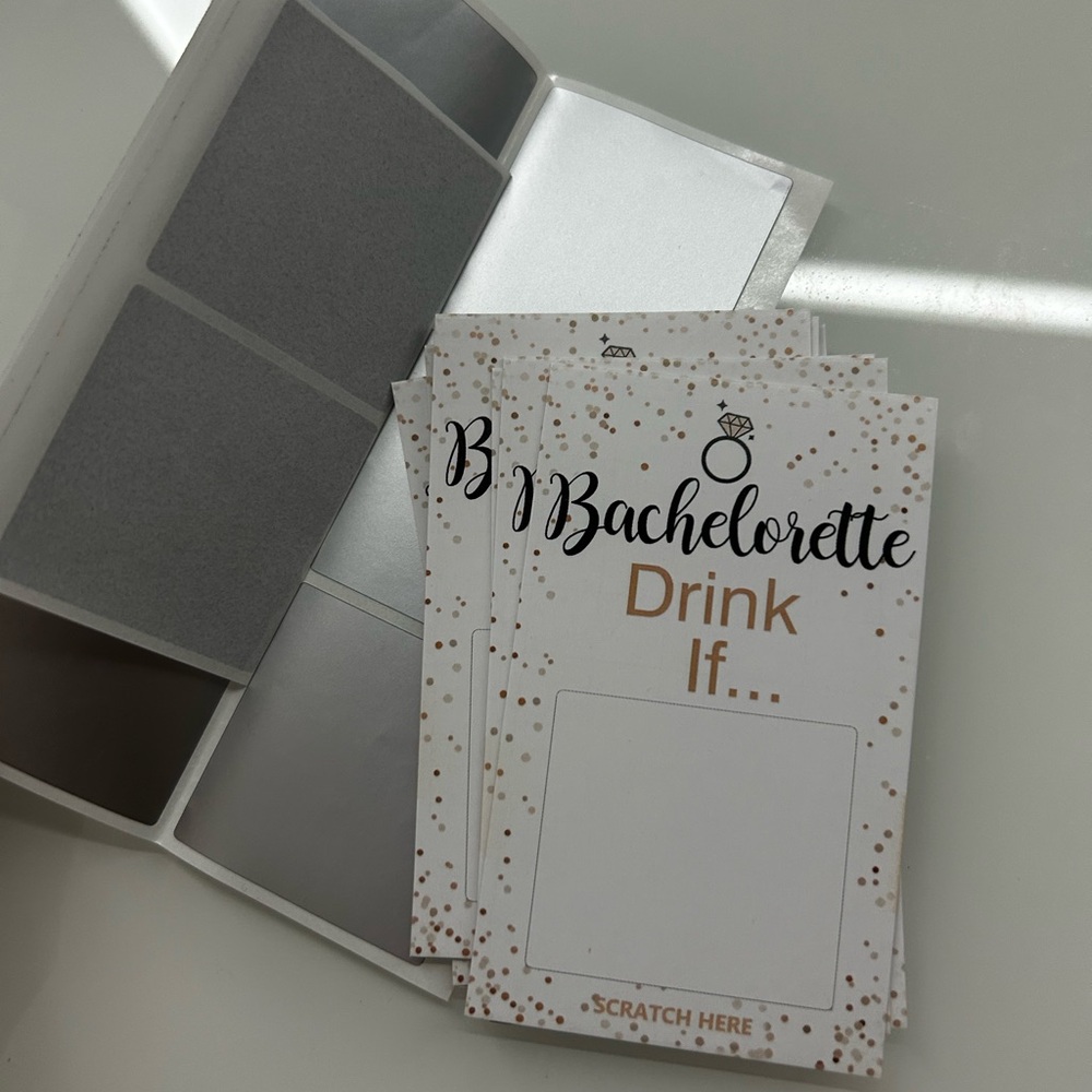 Bachelorette Party Scratch-Off Cards